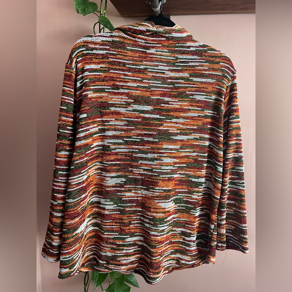 Ruby Rd. Multicolor Striped Knit Pullover Sweater - Picture 4 of 4